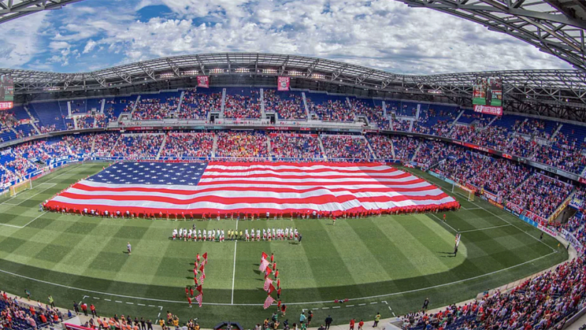 Red Bull Arena - wide - American flag