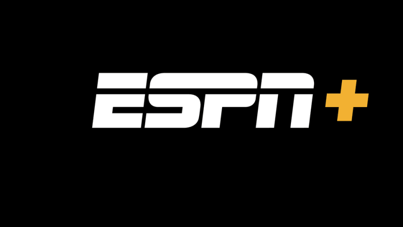 ESPN+ - logo - black background