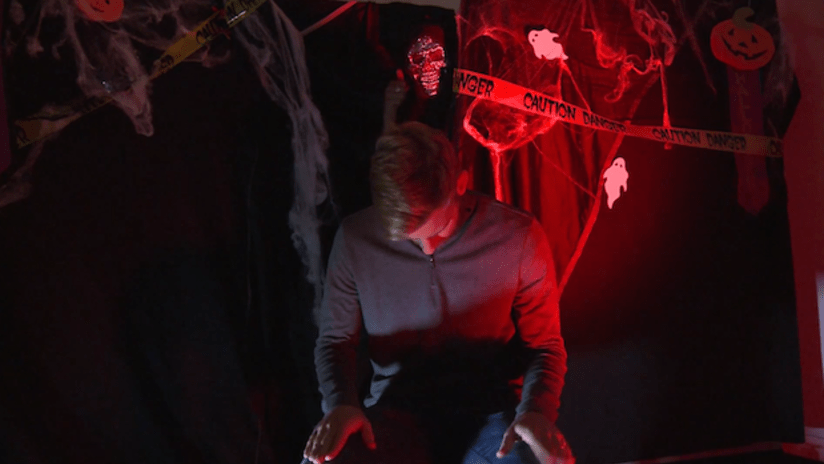 Tim Ream is the target of a Halloween prank