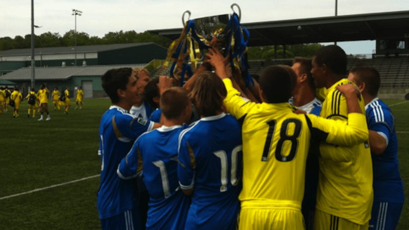 Philadelphia Union U-17s celebrate Academy Cup title