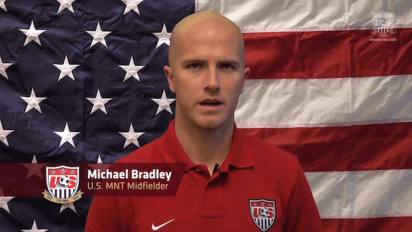 Michael Bradley features on-camera for US Soccer video of Gettysburg Address