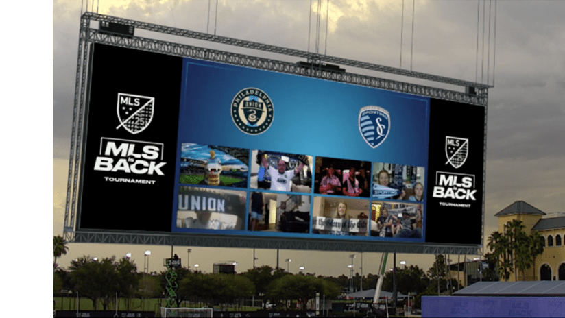 MLS is Back Tournament - virtual jumbotron - PHIvsSKC