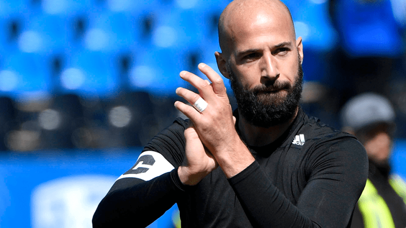 Laurent Ciman - Los Angeles Football Club - LAFC - Clapping after win
