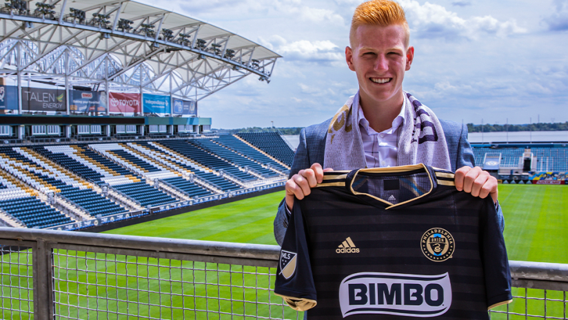 Jack de Vries - Philadelphia Union - Homegrown signing with jersey