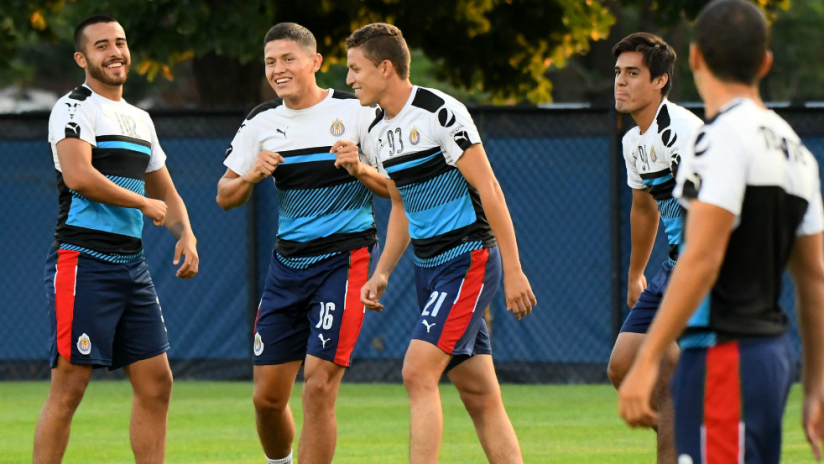 Chivas Guadalajara U-20 team training in Chicago ahead of MLS Homegrown Game - 7/31/17