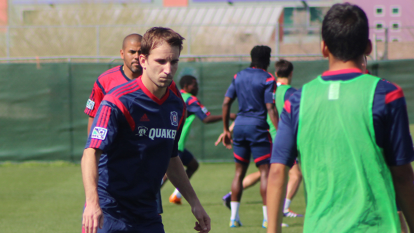 Mike Magee in Fire camp