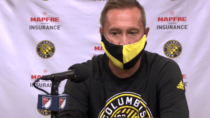 Caleb Porter - MLS is Back Tournament - masked presser