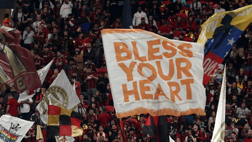 Atlanta United fans - Bless Your Heart flag
