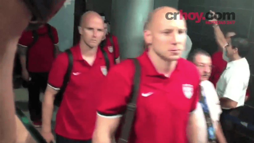 USMNT players arrive at airport in Costa Rica — September, 2013