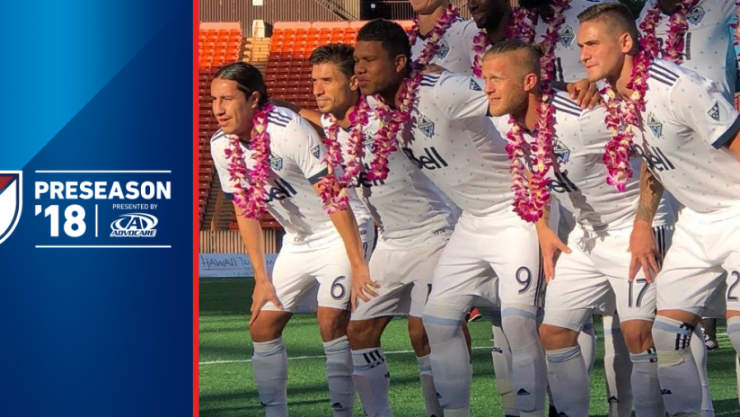 2018 Preseason - Vancouver Whitecaps starting XI in Hawaii - Pacific Rim Cup