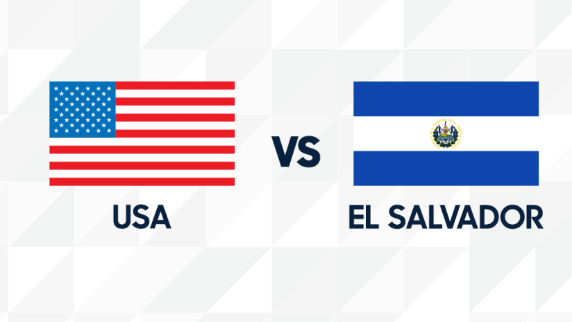 USMNT vs El Salvador - match up image - Dec 2020