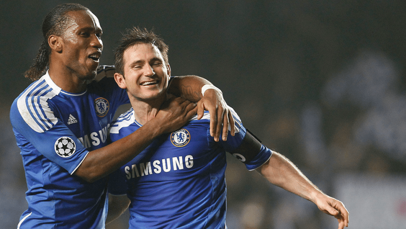 Didier Drogba, Frank Lampard - as Chelsea teammates, 2012
