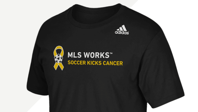 MLS WORKS - Soccer Kicks Cancer tee