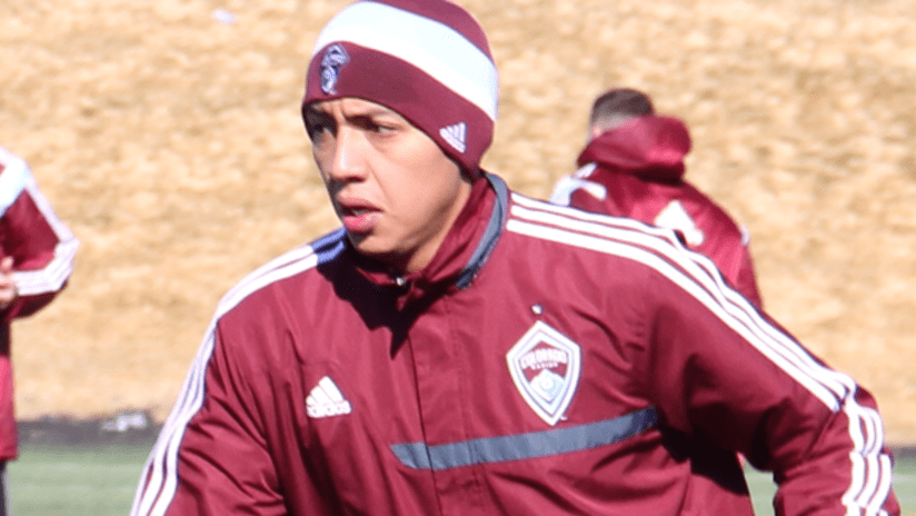 Arsenal's Samuel Galindo is on trial with the Colorado Rapids