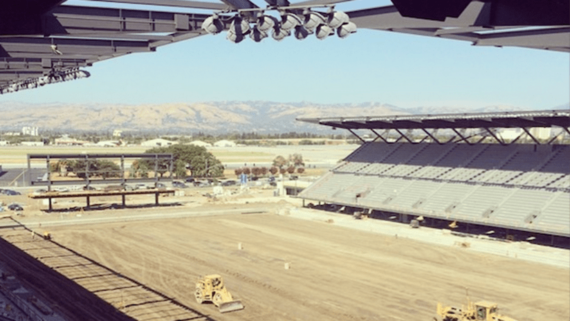 San Jose Earthquakes' new stadium, still in construction
