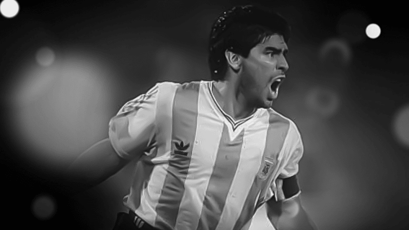 RIP Diego Maradona - Black & White