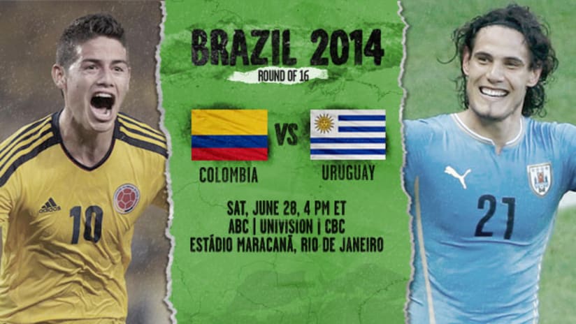 Vluchtig Baars Burgerschap Colombia vs. Uruguay: 2014 FIFA World Cup | Round of 16 Match Preview |  MLSSoccer.com