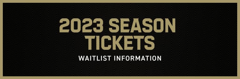 2023 Season Ticket Waitlist Information