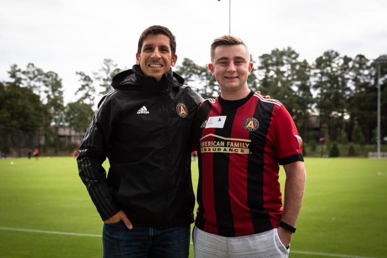 Matthew McMahon meets idols in special experience with Atlanta United -
