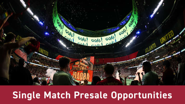 United Single Match Presale Opportunities