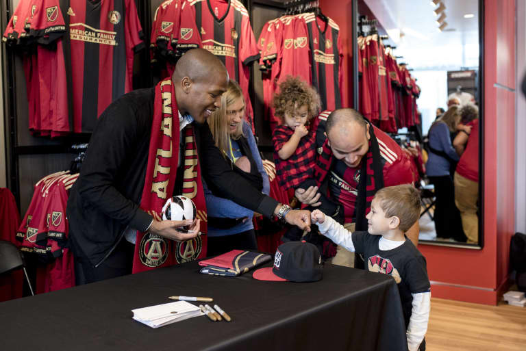 Darlington Nagbe reacts to his first meeting with the Atlanta United fanbase -