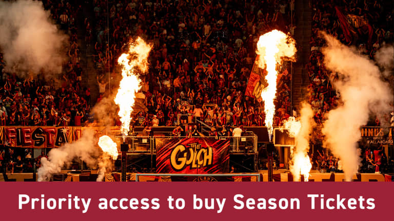 Priority access to purchase Season Tickets