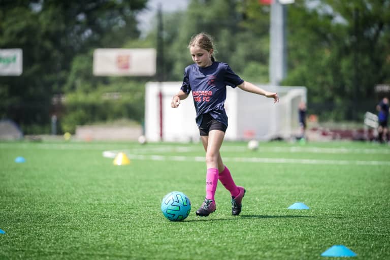 youth soccer summer camp player