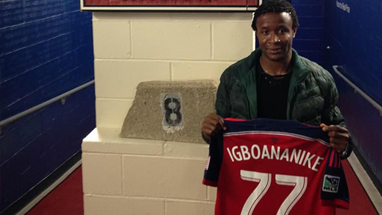 Kennedy Igboananike says Frank Yallop "is the reason I'm in Chicago" -