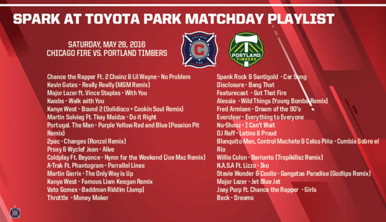 Spark at Toyota Park Playlist | #CHIvPOR -