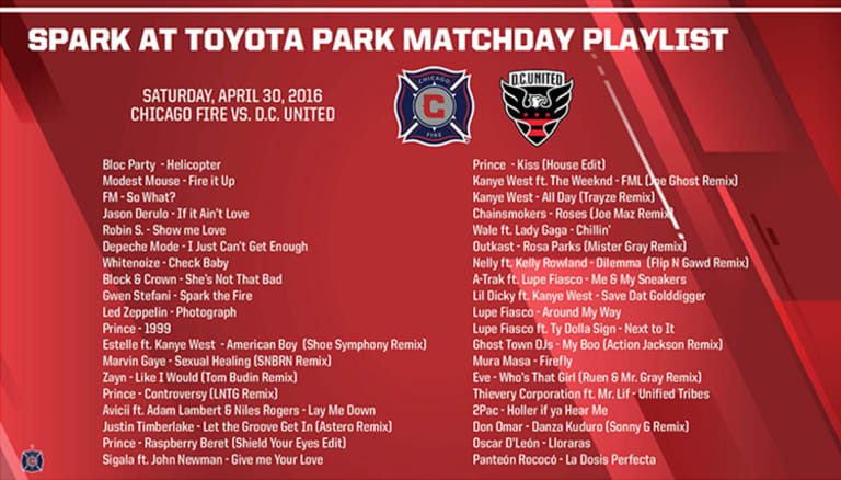 Spark at Toyota Park Playlist | #CHIvDC -