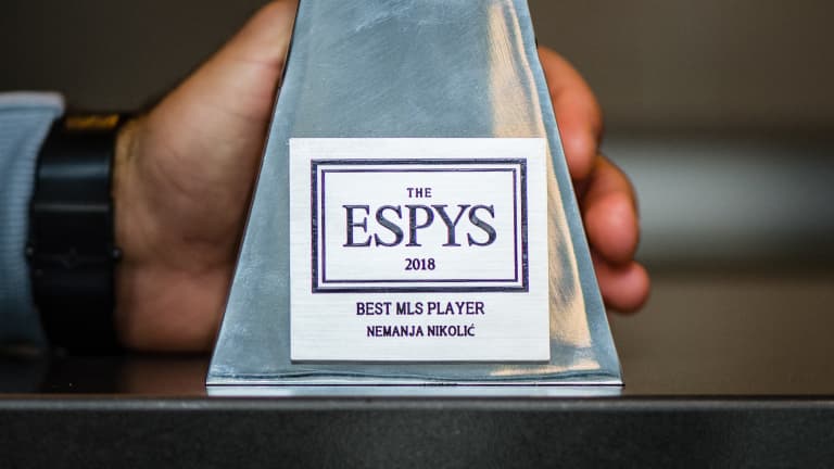 "Happy and motivated" Nemanja Nikolić at last receives Best MLS Player ESPY Award -