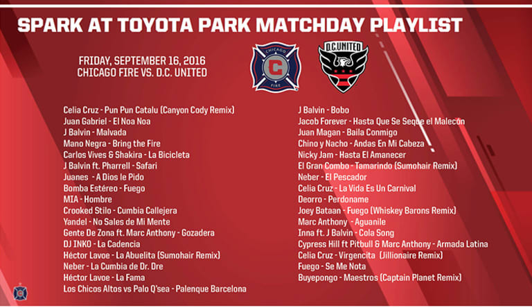Spark at Toyota Park Matchday Playlist | #CHIvDC -