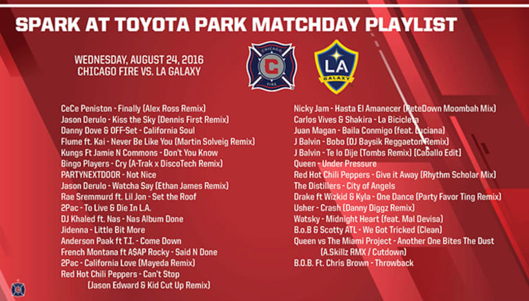 Spark at Toyota Park Matchday Playlist | #CHIvLA -