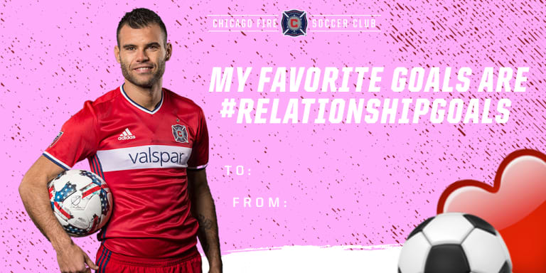 Celebrate Valentine's Day with a Chicago Fire #SoccerGram -