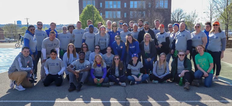 Club, Keep Cincinnati Beautiful Partner At Sands Playground For Clean-Up -