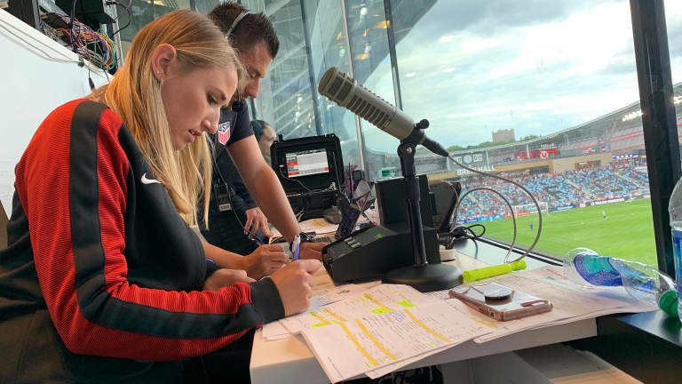 Stec steps up (to the mic) for USWNT -