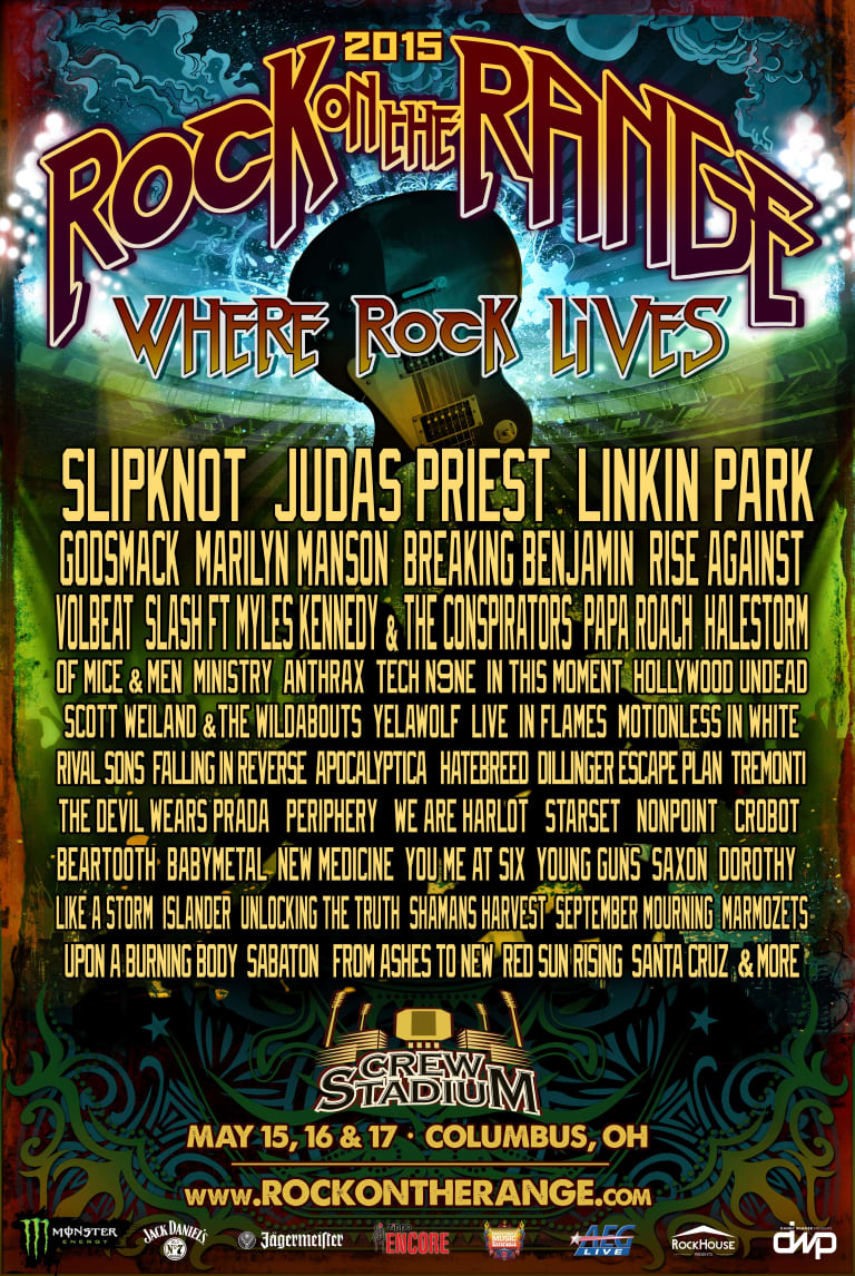 Rock On The Range 2015 lineup unveiled -
