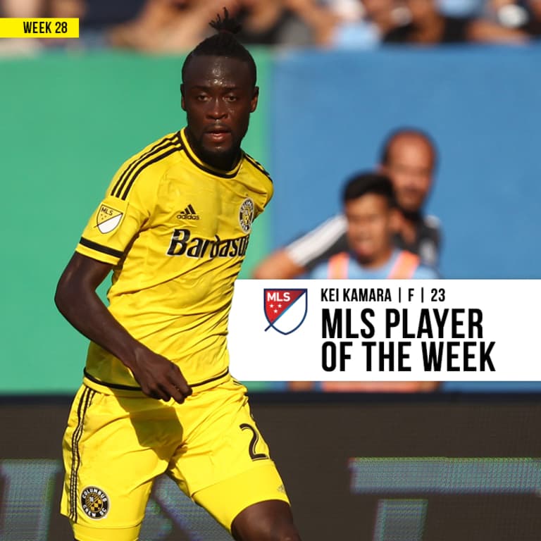 Kei Kamara named MLS Player of the Week -