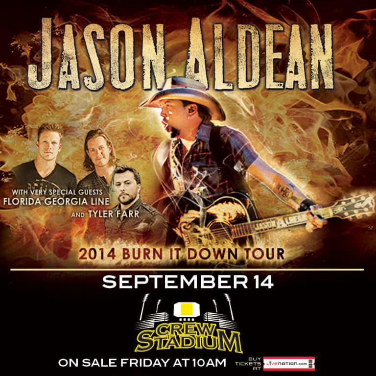 Concert Announcement:  Jason Aldean 2014 Burn It Down Tour -