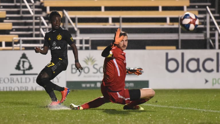 Robinho scores for Crew SC in 1-1 draw against the Charleston Battery -