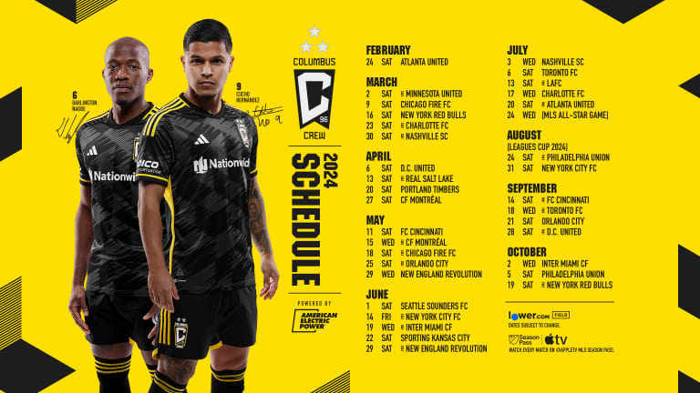 2024 MLS Schedule | Columbus Crew