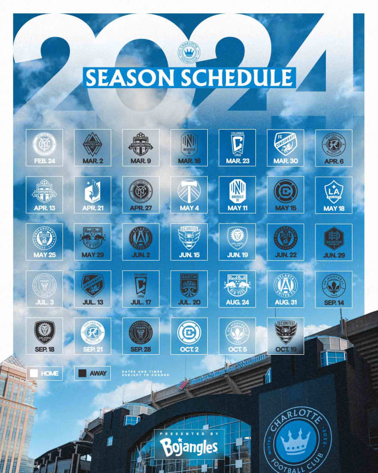 Full 2024 Season Schedule