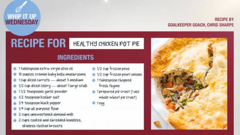 Whip It Up Wednesdays | Recipe by Chris Sharpe | Healthy Chicken Pot Pie -
