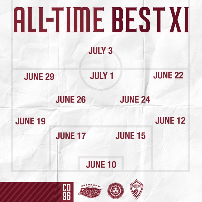 Rapids Announce Schedule for All-Time Best XI Reveal -