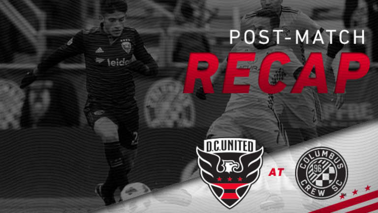 United unable to overcome first-half deficit in Columbus -