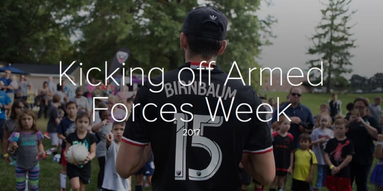 D.C. United and Leidos present fourth annual Armed Forces Week - Kicking off Armed Forces Week