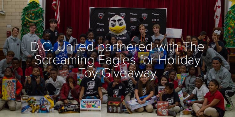 D.C. United partnered with The Screaming Eagles for Holiday Toy Giveaway - D.C. United partered with The Screaming Eagles for Holiday Toy Givaway