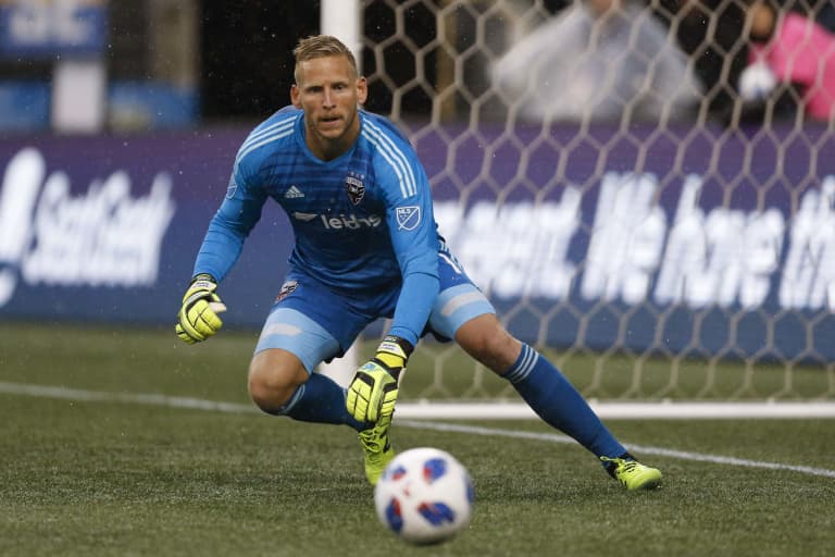 Ousted becomes 21st goalkeeper in MLS history to make 150 regular season appearances -