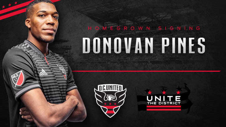 D.C. United Sign Academy Product Donovan Pines -