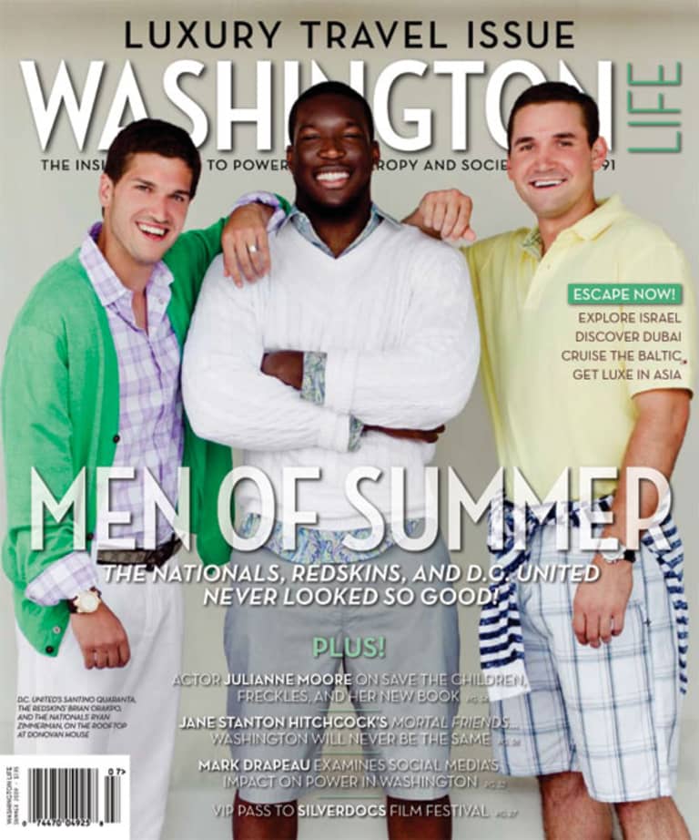 Quaranta on the cover of Washington Life - 071609_Cover_WL0709_535.jpg